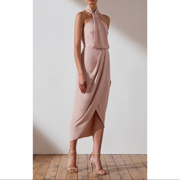 Shona Joy Core Knot Draped Dress - Picture 2 of 9